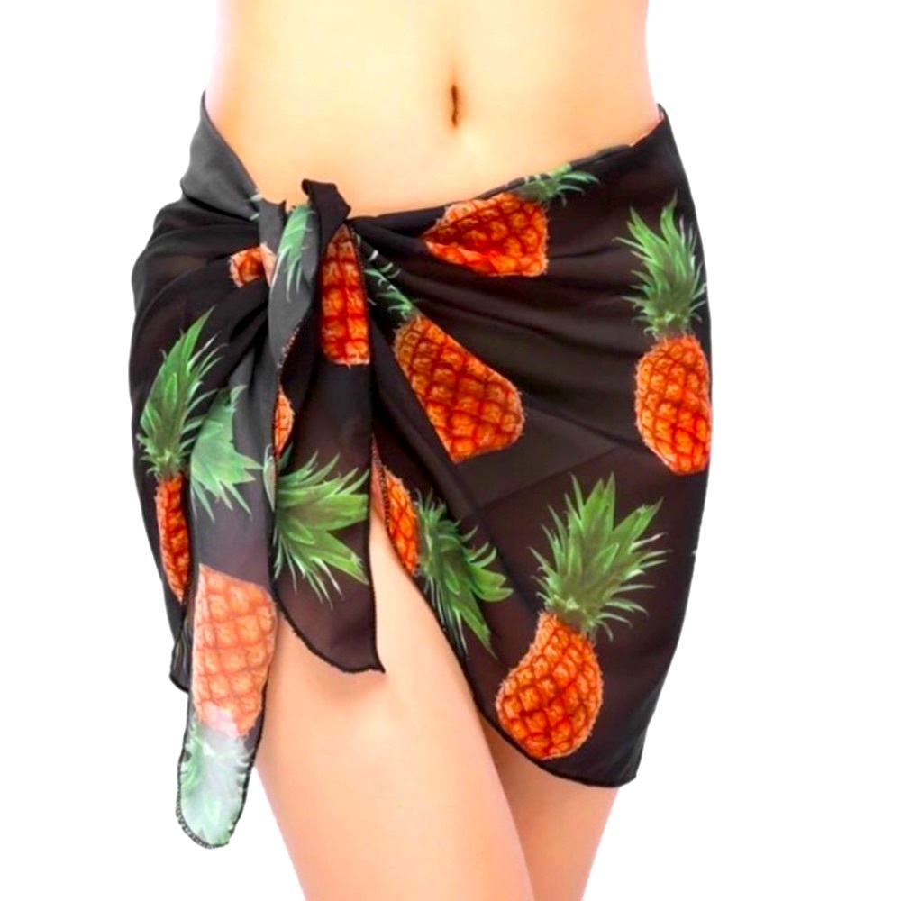 Sexy Beach Cover Up floral Chiffon Skirt